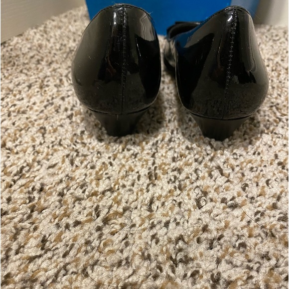 Jane Debster Black Pointy Toe Kitten Heel Shoe Size 8.5 - Picture 4 of 5